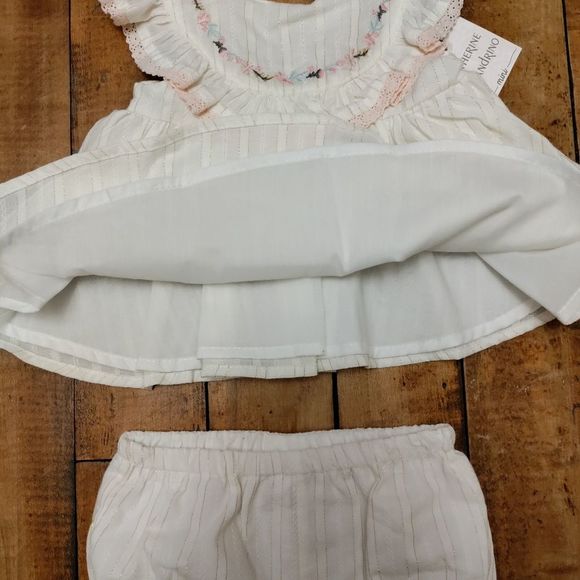 NWT Catherine Malandrino matching 3 piece set for baby girl size 6-9 mos - Picture 3 of 10